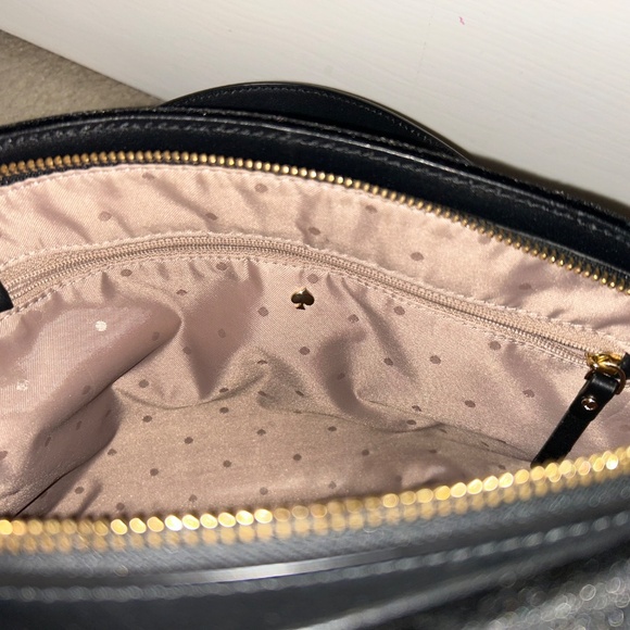 SOLD ON FACEBOOK - Kate Spade black velvet dome satchel - Picture 7 of 8
